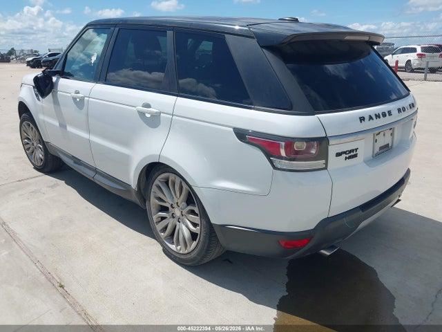 Aukcja sprzedaży 2015 Land Rover Range Rover Sport 3.0l V6 Supercharged Hse, vin: SALWR2VF2FA604508, numer aukcji: 45222394