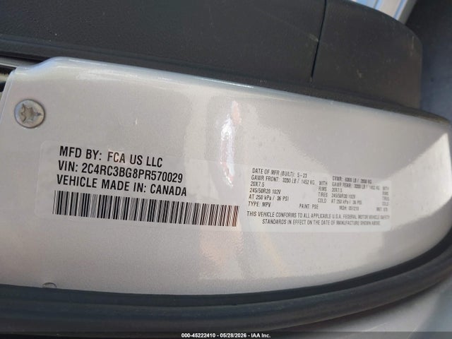 Chrysler Pacifica Touring L Awd 2023 2C4RC3BG8PR570029 Image 9