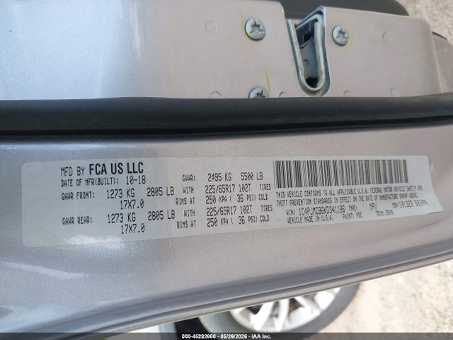 1C4PJMCB6KD341186 Jeep Cherokee Latitude 4x4