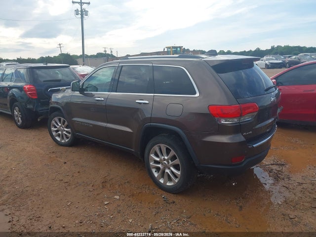2017 Jeep Grand Cherokee Limited 4x4 მანქანა იყიდება აუქციონზე, vin: 1C4RJFBGXHC799913, აუქციონის ნომერი: 45222774