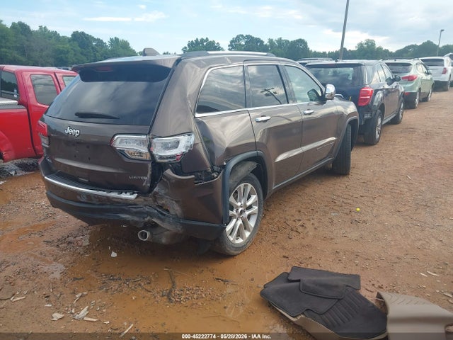 2017 Jeep Grand Cherokee Limited 4x4 მანქანა იყიდება აუქციონზე, vin: 1C4RJFBGXHC799913, აუქციონის ნომერი: 45222774