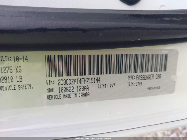 Продажа на аукционе авто 2015 Dodge Challenger R/t, vin: 2C3CDZAT4FH715144, номер лота: 45222966