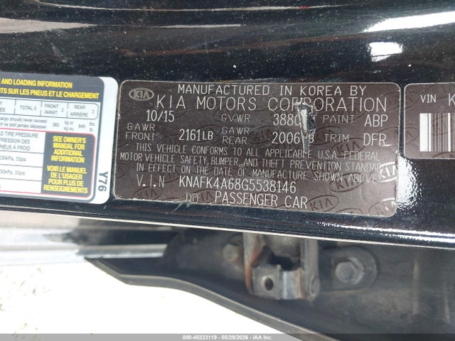 KIA FORTE LX 2016 KNAFK4A68G5538146 Image 9