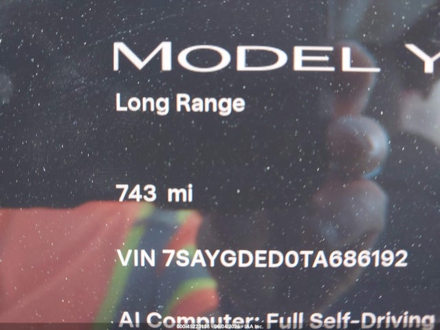 45223138 :رقم المزاد ، 7SAYGDED0TA686192 vin ، 2026 Tesla Model Y Premium Rear-wheel Drive/rear-wheel Drive مزاد بيع