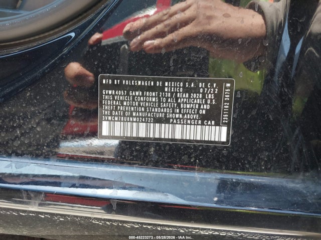 Продаж на аукціоні авто 2022 Volkswagen Jetta 1.5t S, vin: 3VWCM7BU8NM024722, номер лоту: 45223273