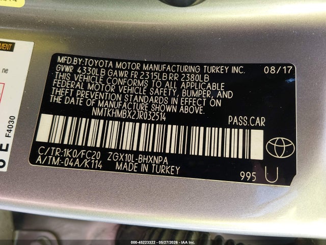 NMTKHMBX2JR032514 Toyota C-HR XLE