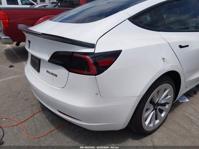 45223352 :رقم المزاد ، 5YJ3E1EB9NF123996 vin ، 2022 Tesla Model 3 Long Range Dual Motor All-wheel Drive مزاد بيع