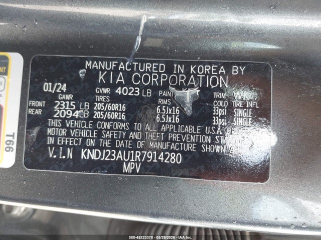 KIA SOUL LX 2024 KNDJ23AU1R7914280 Image 9