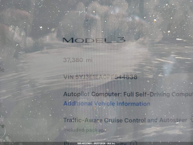 Tesla Model 3 Rear-wheel Drive 2023 5YJ3E1EA0PF544838 Image 14