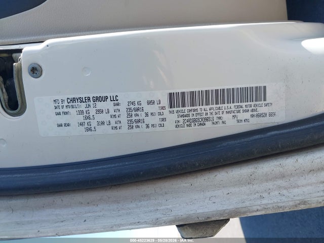 Продажа на аукционе авто 2012 Dodge Grand Caravan Se/avp, vin: 2C4RDGBG5CR396516, номер лота: 45223629