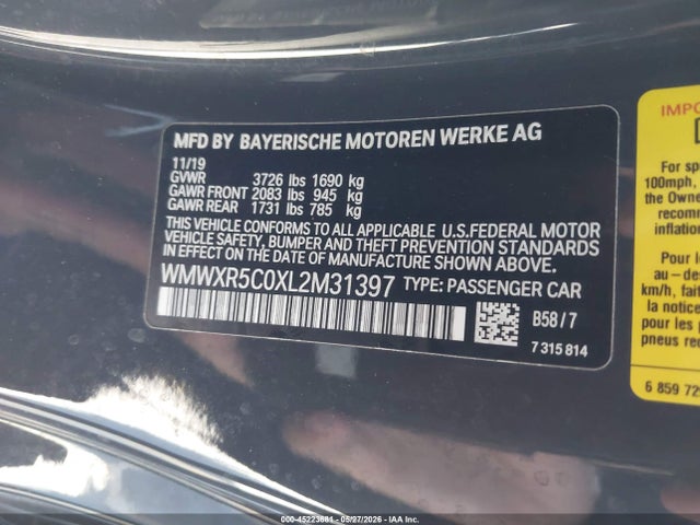 Mini Hardtop Cooper S 2020 WMWXR5C0XL2M31397 Image 9