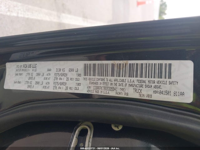 Aukcja sprzedaży 2016 Ram 1500 Express, vin: 1C6RR7KT9GS335941, numer aukcji: 45223721