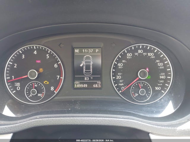 45223778 :رقم المزاد ، 1VWBP7A33CC015890 vin ، 2012 Volkswagen Passat 2.5l Se مزاد بيع