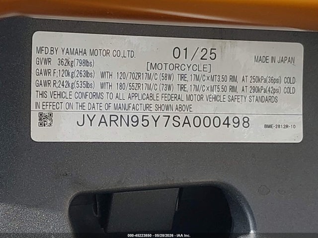 Yamaha Mt09 Sp 2025 JYARN95Y7SA000498 Image 10