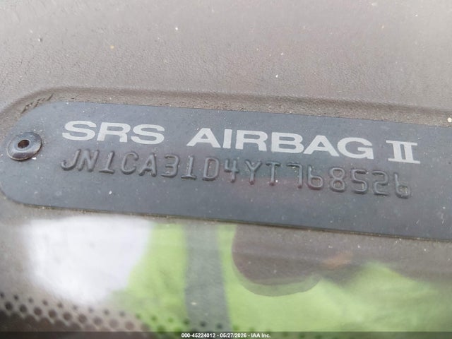 Aukcja sprzedaży 2000 Nissan Maxima Gle/gxe/se, vin: JN1CA31D4YT768526, numer aukcji: 45224012