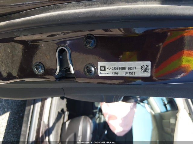 45224071 :رقم المزاد ، KL4CJGSB0DB130317 vin ، 2013 Buick Encore Leather مزاد بيع