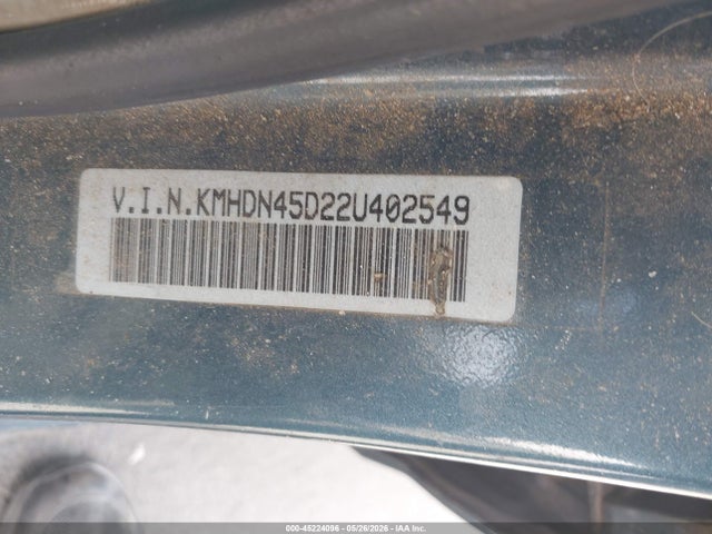 Продажа на аукционе авто 2002 Hyundai Elantra Gls, vin: KMHDN45D22U402549, номер лота: 45224096