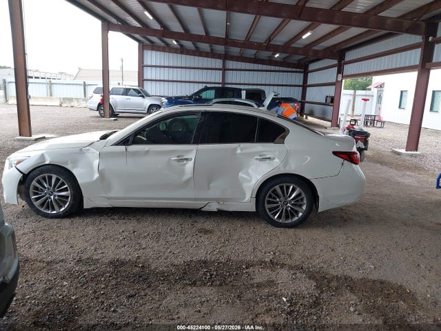 Продажа на аукционе авто 2018 Infiniti Q50 3.0t Luxe, vin: JN1EV7AP0JM350768, номер лота: 45224100
