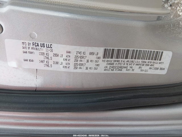 Dodge Grand Caravan Sxt 2017 2C4RDGCG2HR624445 Image 9