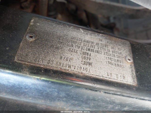45224305 :رقم المزاد ، FJ40171348 vin ، 1974 Toyota Land Cruiser مزاد بيع