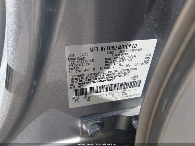 Ford Mustang Mach-e Premium 2021 3FMTK3SU9MMA36955 Image 9