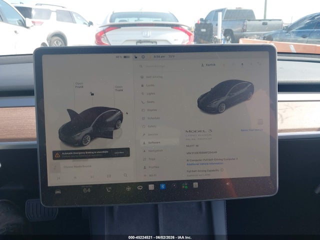 45224521 :رقم المزاد ، 5YJ3E1EB9NF254149 vin ، 2022 Tesla Model 3 Long Range Dual Motor All-wheel Drive مزاد بيع