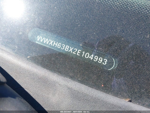 45224557 :رقم المزاد ، WVWXH63BX2E104993 vin ، 2002 Volkswagen Passat Gls V6 مزاد بيع