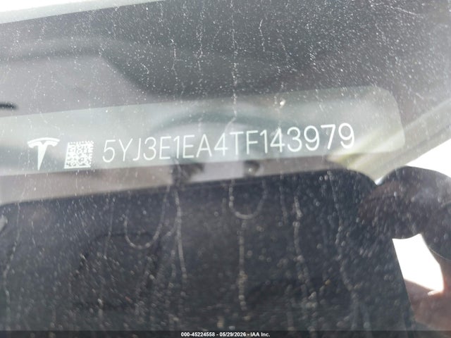 45224558 :رقم المزاد ، 5YJ3E1EA4TF143979 vin ، 2026 Tesla Model 3 Premium Rear-wheel Drive/rear-wheel Drive مزاد بيع