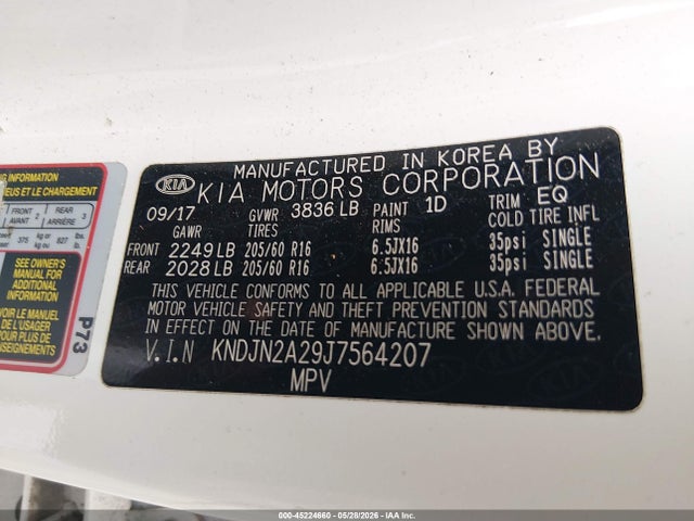KIA Soul 2018 KNDJN2A29J7564207 Image 9