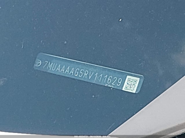 Aukcja sprzedaży 2024 Toyota Corolla Cross L, vin: 7MUAAAAG5RV111629, numer aukcji: 45224721