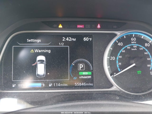 Aukcja sprzedaży 2019 Nissan Leaf S, vin: 1N4AZ1CP7KC300327, numer aukcji: 45224749