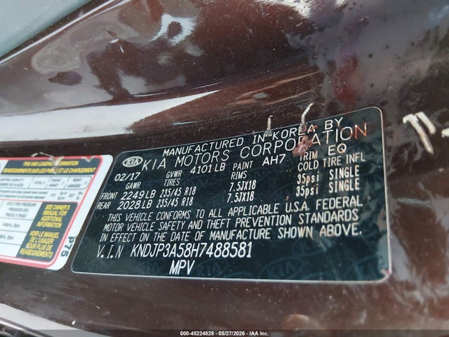 Продаж на аукціоні авто 2017 Kia Soul +, vin: KNDJP3A58H7488581, номер лоту: 45224828
