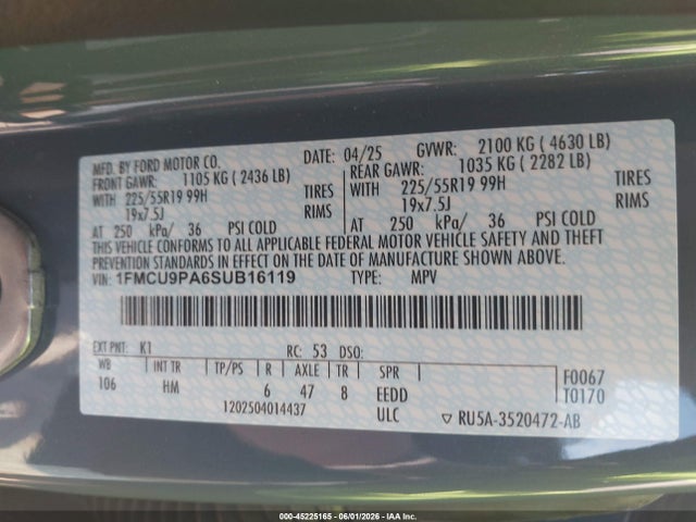 Ford Escape St-line Elite 2025 1FMCU9PA6SUB16119 Image 9