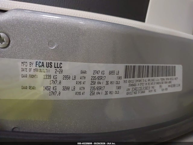 Chrysler Voyager Lx 2020 2C4RC1CG5LR190210 Image 9