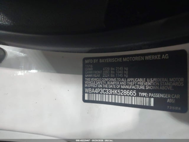 Продажа на аукционе авто 2017 Bmw 440i Xdrive, vin: WBA4P3C33HK528665, номер лота: 45225467