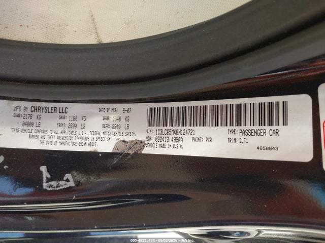 Aukcja sprzedaży 2008 Chrysler Sebring Limited, vin: 1C3LC65MX8N124721, numer aukcji: 45225498
