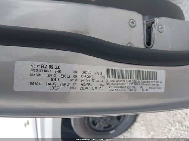 Продаж на аукціоні авто 2016 Jeep Patriot Sport, vin: 1C4NJPBA6GD710721, номер лоту: 45225500