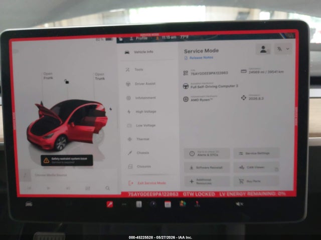 Aukcja sprzedaży 2023 Tesla Model Y Awd/long Range Dual Motor All-wheel Drive, vin: 7SAYGDEE9PA122863, numer aukcji: 45225528