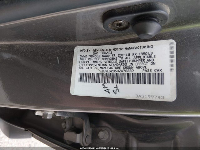 2003 Pontiac Vibe მანქანა იყიდება აუქციონზე, vin: 5Y2SL62853Z476332, აუქციონის ნომერი: 45225641