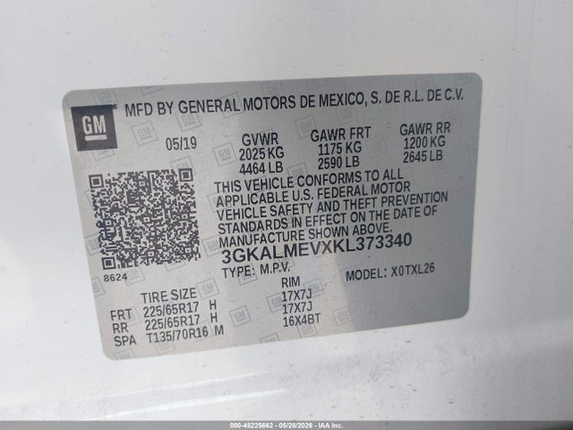 GMC Terrain Sle 2019 3GKALMEVXKL373340 Image 9