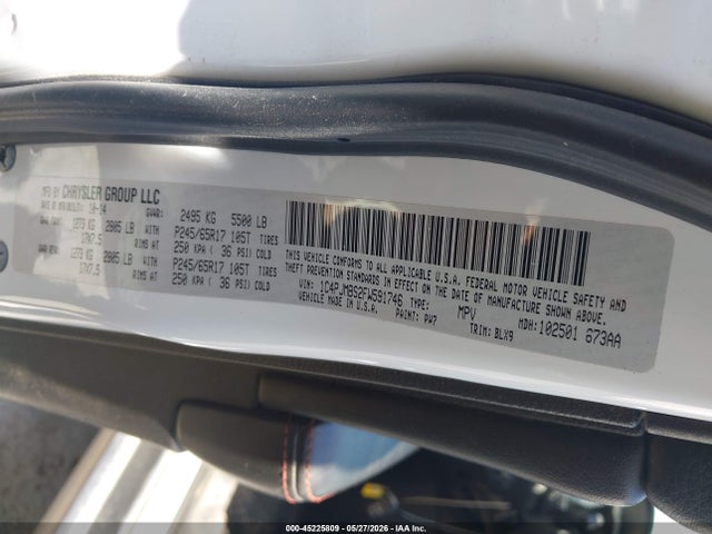 Продаж на аукціоні авто 2015 Jeep Cherokee Trailhawk, vin: 1C4PJMBS2FW591746, номер лоту: 45225809