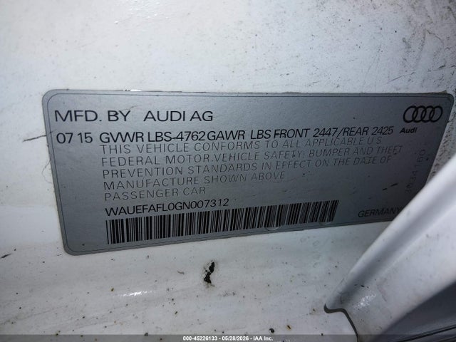 Audi A4 2.0t Premium Plus 2016 WAUEFAFL0GN007312 Image 9
