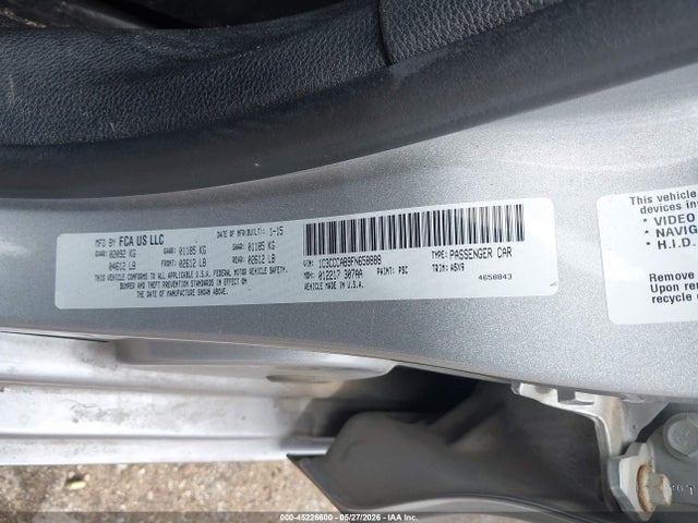 Продажа на аукционе авто 2015 Chrysler 200 Limited, vin: 1C3CCCAB9FN658888, номер лота: 45226600