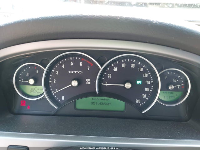 2004 Pontiac Gto მანქანა იყიდება აუქციონზე, vin: 6G2VX12G24L274491, აუქციონის ნომერი: 45226606