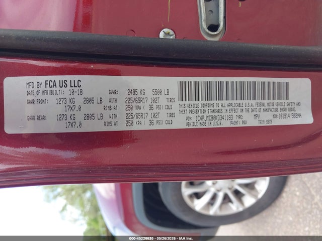 Jeep Cherokee Latitude 4x4 2019 1C4PJMCB0KD341183 Image 9