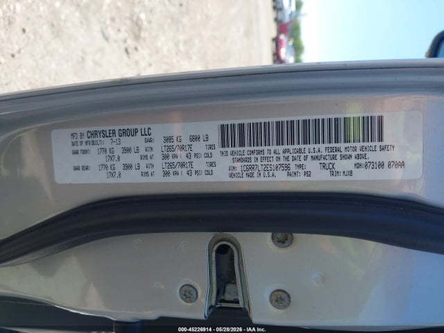 Aukcja sprzedaży 2014 Ram 1500 Outdoorsman, vin: 1C6RR7LT2ES107596, numer aukcji: 45226914