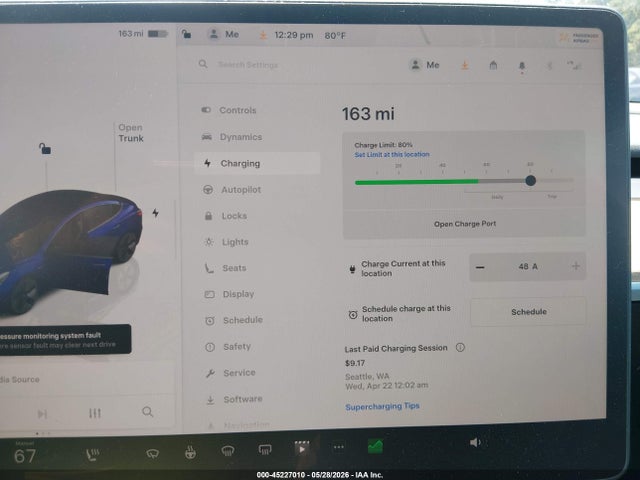 Aukcja sprzedaży 2023 Tesla Model 3 Long Range Dual Motor All-wheel Drive, vin: 5YJ3E1EB4PF637371, numer aukcji: 45227010