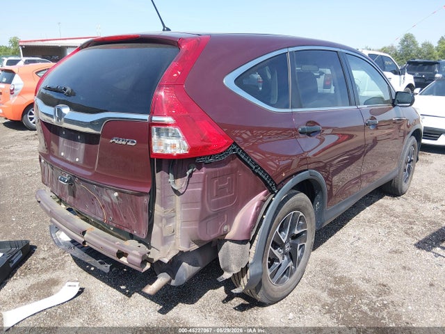 Aukcja sprzedaży 2016 Honda Cr-v Se, vin: 5J6RM4H43GL091231, numer aukcji: 45227067