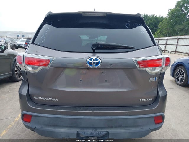 45227126 :رقم المزاد ، 5TDDCRFH7FS013182 vin ، 2015 Toyota Highlander Hybrid Limited Platinum V6 مزاد بيع