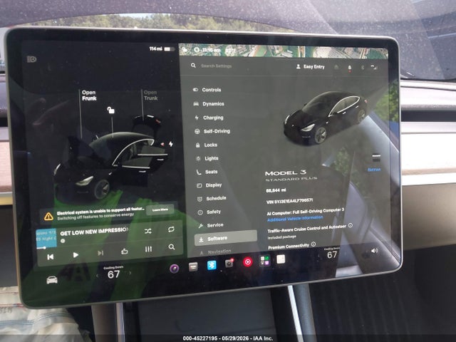 Aukcja sprzedaży 2020 Tesla Model 3 Standard Range Plus Rear-wheel Drive/standard Range Rear-wheel Drive, vin: 5YJ3E1EA4LF796571, numer aukcji: 45227195